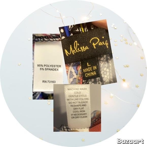 Palazzo Pants Wide-Leg Loose Vibrant Paisley Boho Artistic L Pull-on - Picture 10 of 10